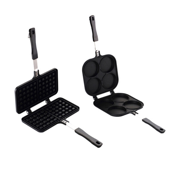 Set 2 Piezas Sartén Teflón La Soluzione Waffles y Pancake