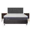 Box Spring CIC 2 Plazas Ortopedic Advance + Respaldo + 2 Veladores Eufrates