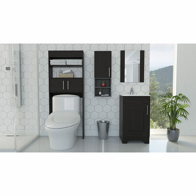 Imagen 1 del producto Combo Espejo + Mueble Lavamanos + Mueble Auxiliar  + Optimizador Baño TuHome Bath 300