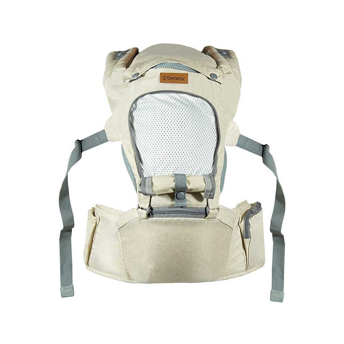 Porta Bebé con Arnés y Asiento Cuidados Cadera Hip Seat Beige Bebesit