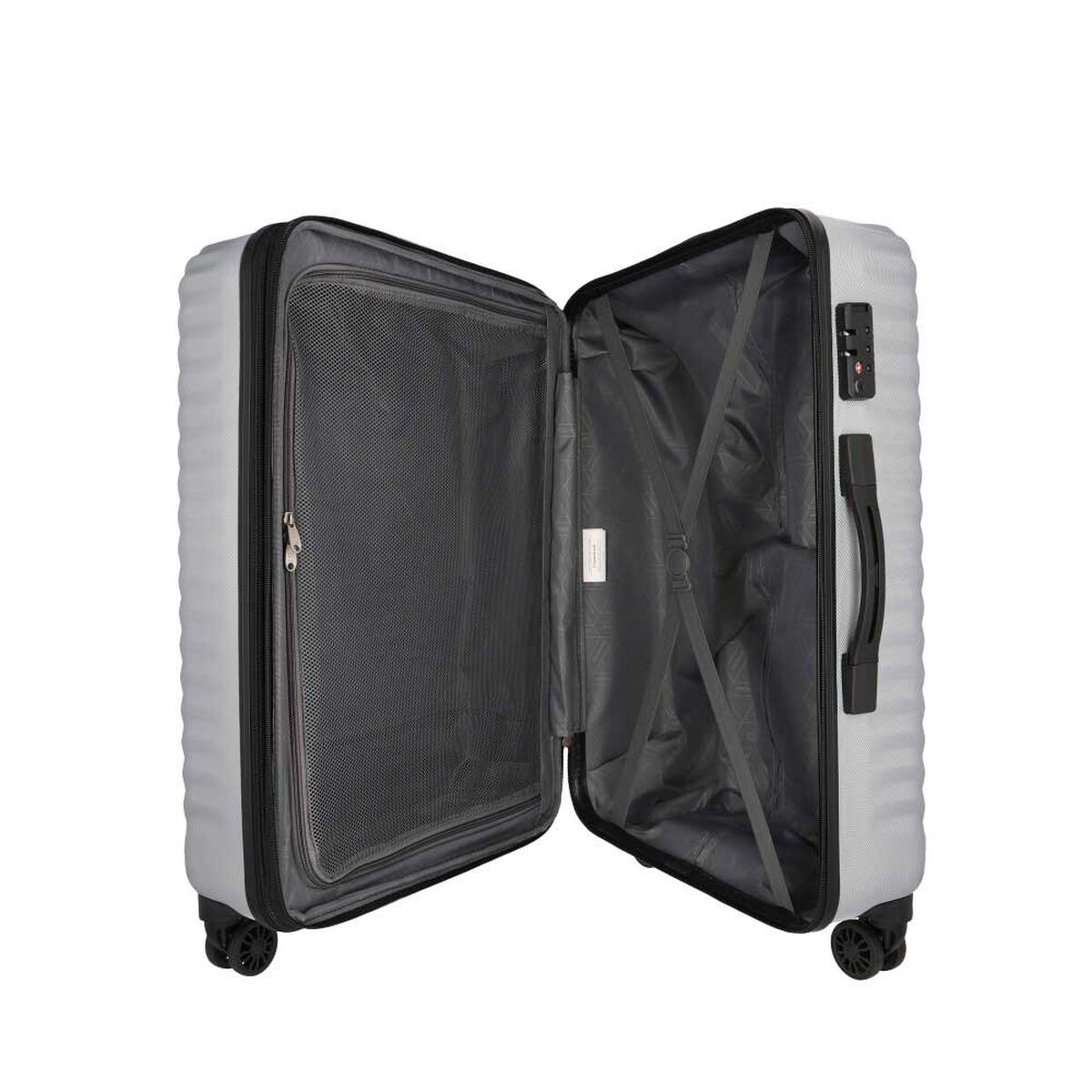 Maleta Saxoline Boden Plateado M