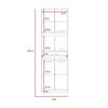 Mueble para Microondas TuHome Manchester Blanco 4 Puertas