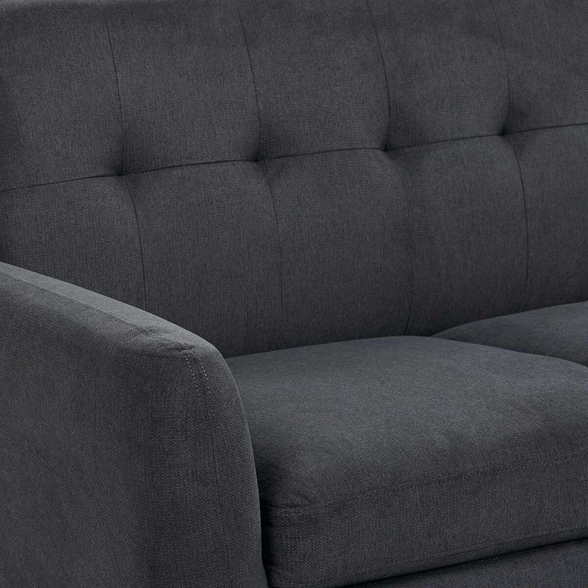 Sofá Rosen Adele 2 cuerpos Grafito