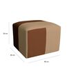 Sof&aacute; Muebles MYM Benjamin 3 Cuerpos + Dos Pouf 1 Cuerpo Beige Caf&eacute;