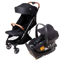 Coche Travel System Eva Black/ Cabriofix I-Size Maxi Cosi