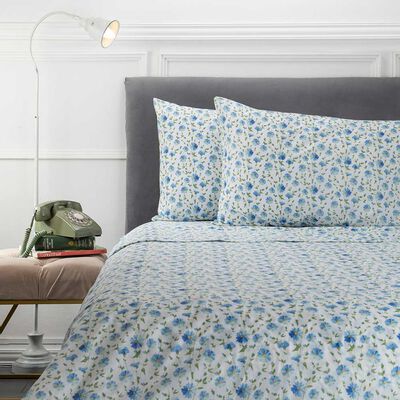 Juego de Sábanas Estampadas Casa Linda 132 Hilos 2 Plazas Tulip