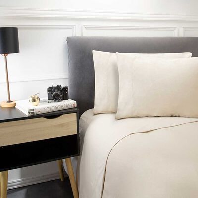 Imagen 2 del producto Juego De Sábanas Microfleece Zibel 1.5 Plazas Arena, Azul, Coral