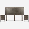 Cama Europea Rosen Base Dividida King Anna + Respaldo + 2 Veladores