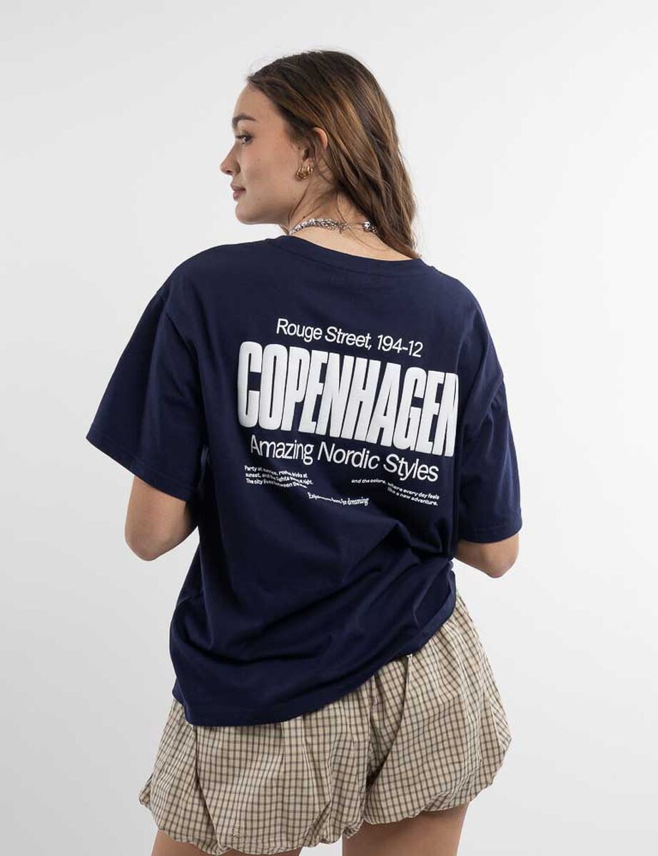 Polera Oversize Local Print Mujer Icono