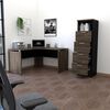 Escritorio  + Archivador 4 Cajones + 1 Repisa Alto Negro TuHome Home Office