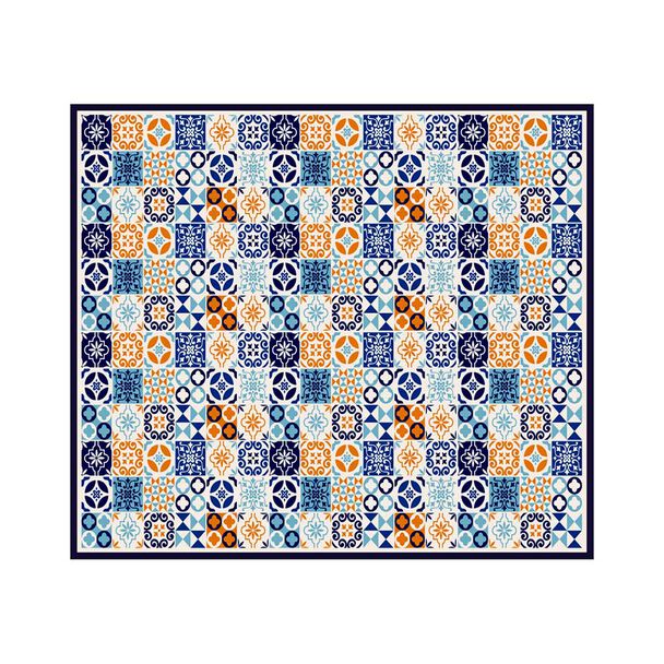 Alfombra Davanti Baldosa Mediterranea 140 x160 Baldosa Mediterranea
