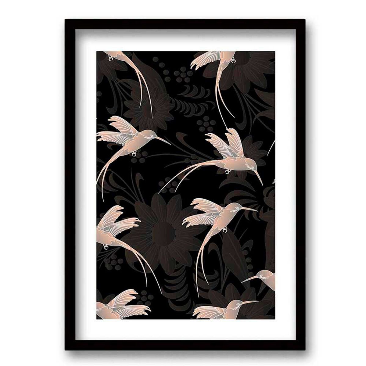 Cuadro Decorativo Retela Colibr&iacute; 40 x 30 cm