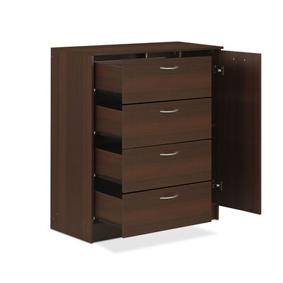 Imagen 2 del producto Cómoda Stanford 4 Cajones 1 Puerta Chocolate