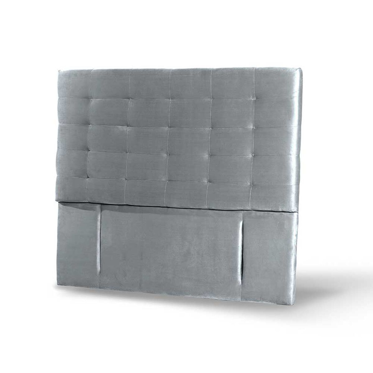 Respaldo Latam Home King Napoles Tela Velvet Gris