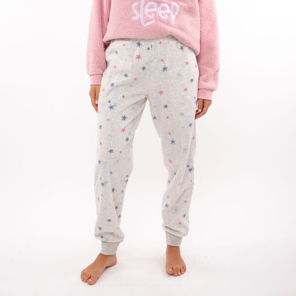 Pantalón de Pijama Polar Mujer Icono
