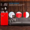 Minibar Midea MDRD142FGE13 93 lts. Rojo