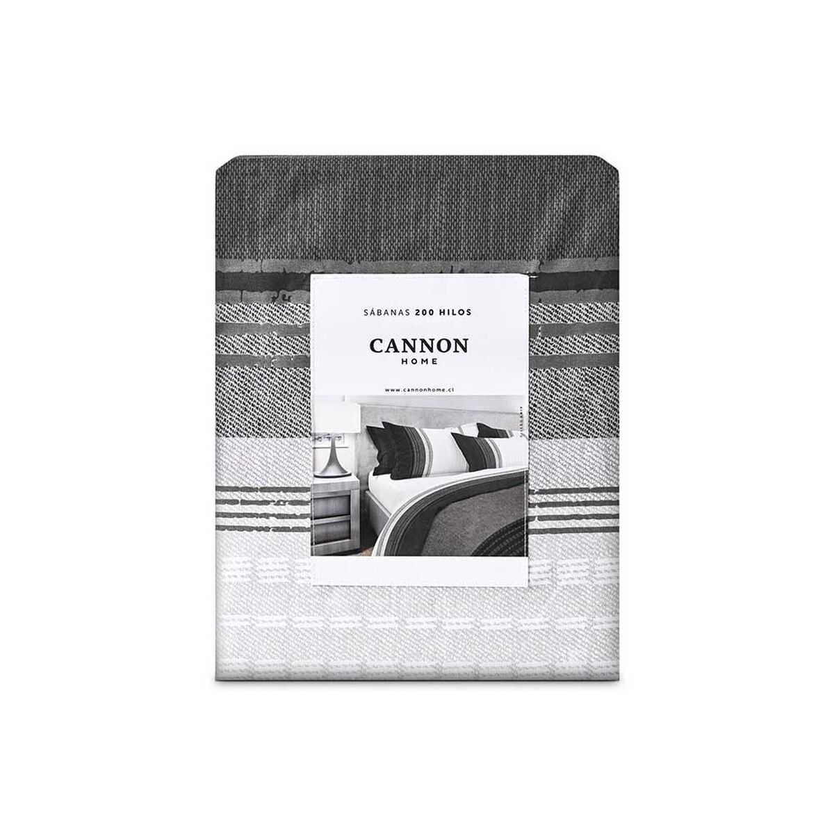 Juego de Sábanas Estampado Cannon 200 Hilos King Onix