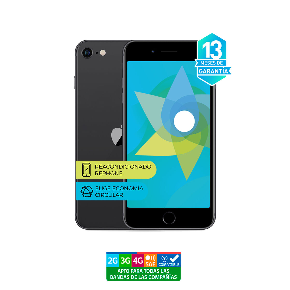 Celular Apple Iphone SE2 64GB 4,7" Reacondicionado Negro Liberado