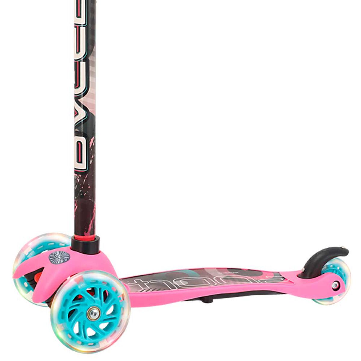 Scooter Micro Ajustable con Luz Rosado y Celeste Racer