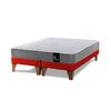 Cama Europea Latam Home Base Dividida 2 Plazas Zen Best Rojo