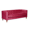 Sofá Latam Home Brescia 3 Cuerpos Rojo