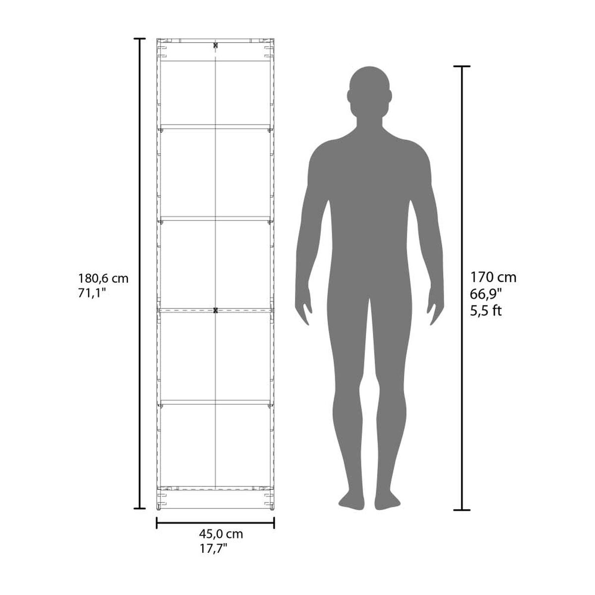 Biblioteca Tuhome Home E Melamina Milan Y Blanco&nbsp;