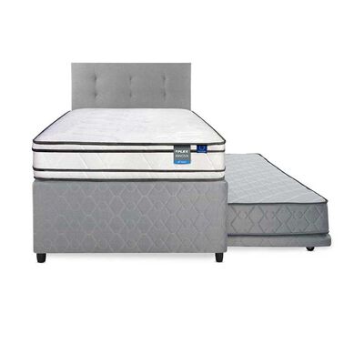 Imagen 2 del producto Cama Nido Flex 1,5 Plazas Innova + Respaldo Royal Gris