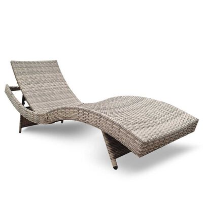 Imagen 1 del producto Reposera Ratán Sintético Idetex Scala Beige