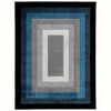 Alfombra Idetex Carved Azul 133 x 180 cm