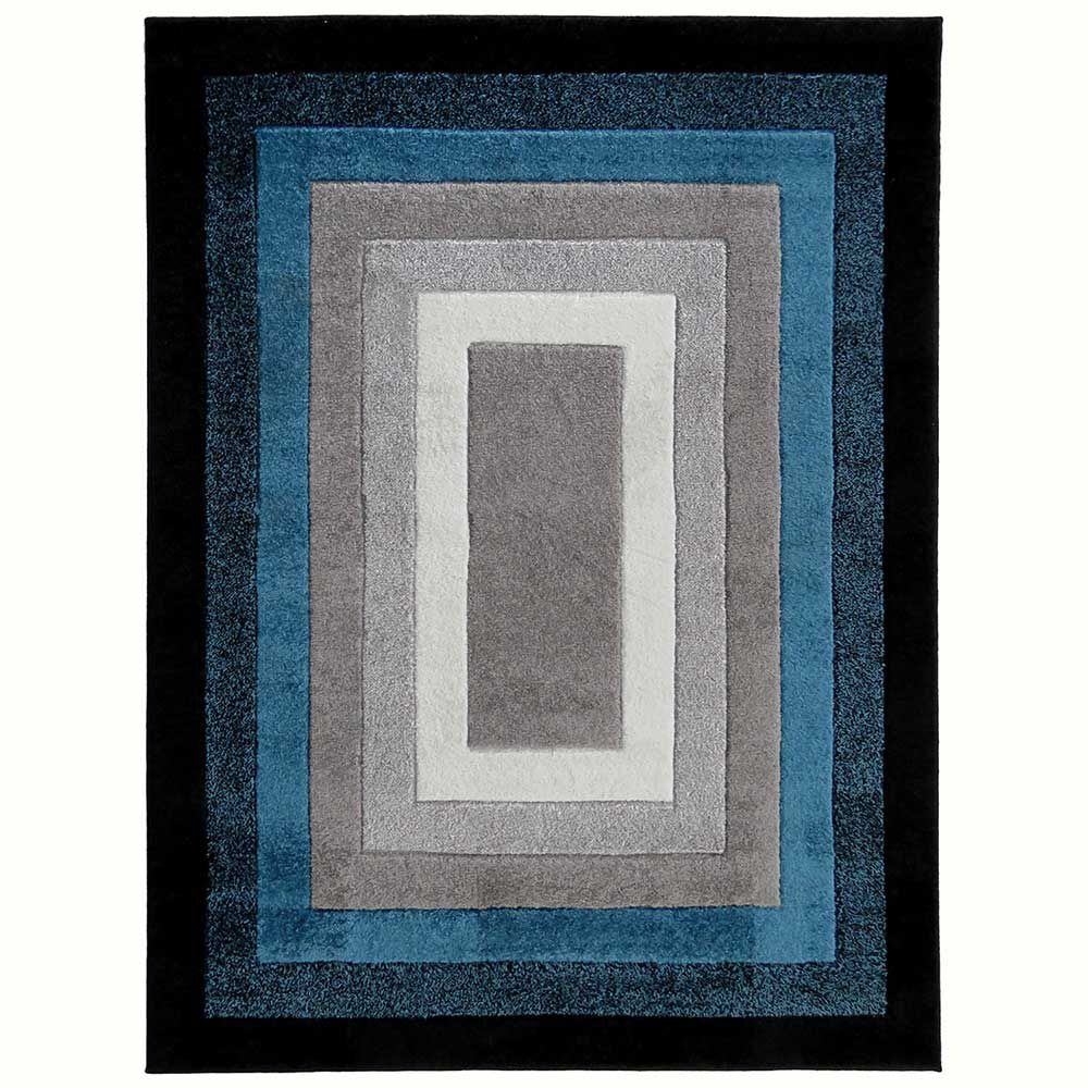 Alfombra Idetex Carved Azul 133 x 180 cm