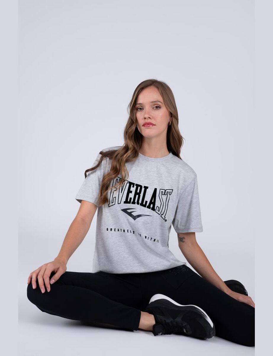 Polera Manga Corta Casual Sport Mujer Everlast