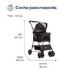 Coche Mascota Gris BP02G Bebesit
