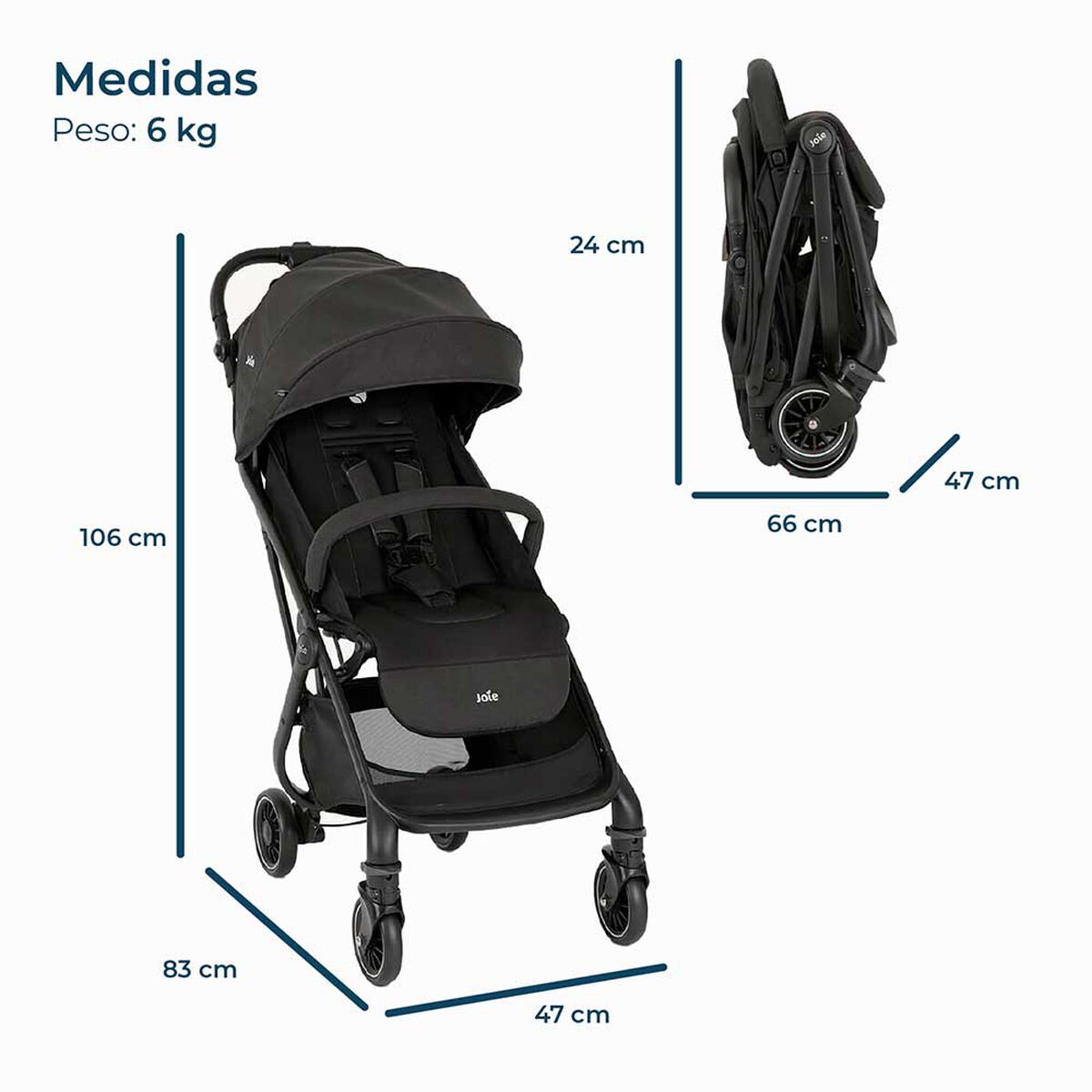 Coche Paseo Compacto 3 en 1 Tourist Shale Joie