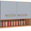 Mueble Aereo Cocina Vekkahome Alba 4 Puertas Caf&eacute;