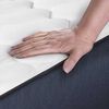 Cama Europea CIC Iron Smart 2 Plazas Excellence + Respaldo Black Tapizado + Faldón