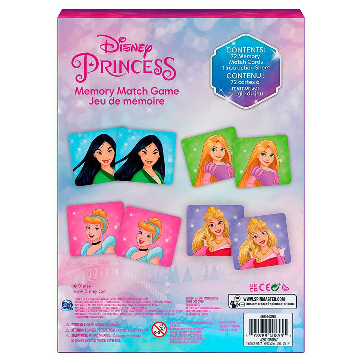 Juego Memorice Princesas 72 Pzs