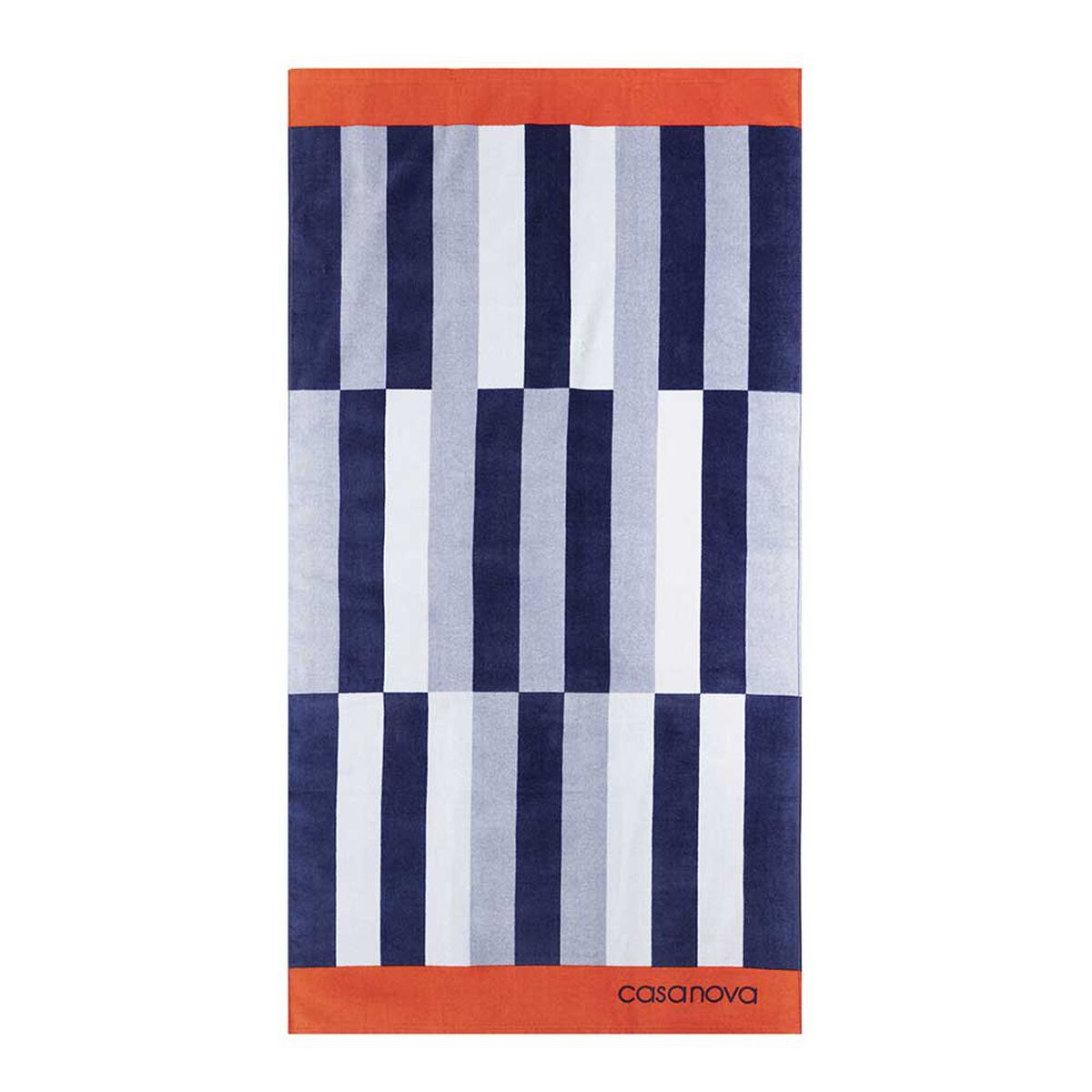 Toalla de Playa Velour Casanova Stripes Blue 75 x 150 cm