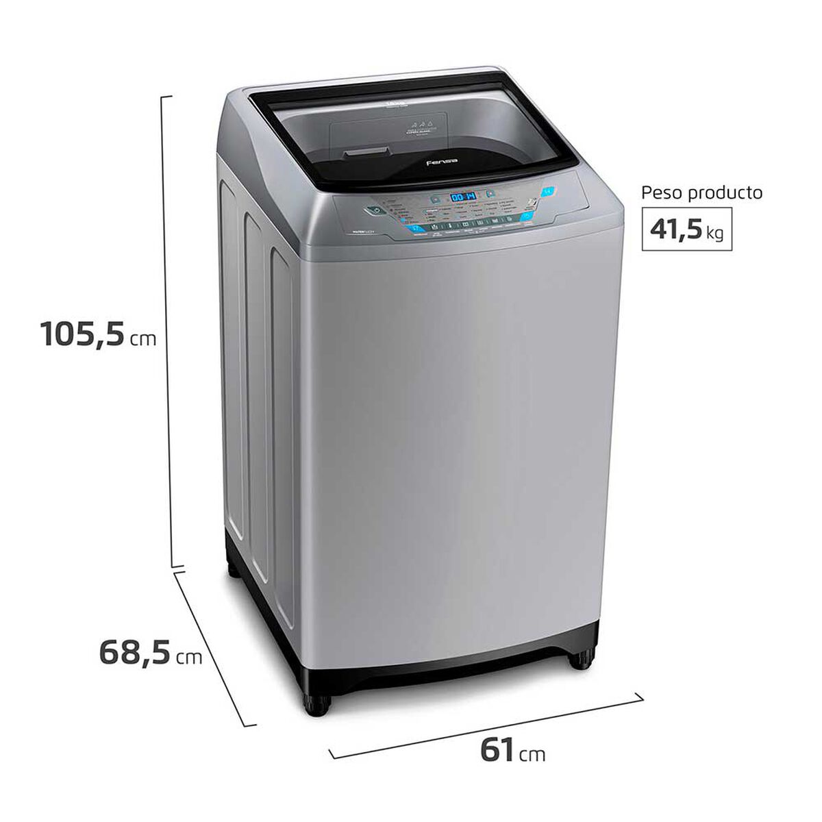 Lavadora Automática Fensa Premium Care 18 SZ 18 kg.