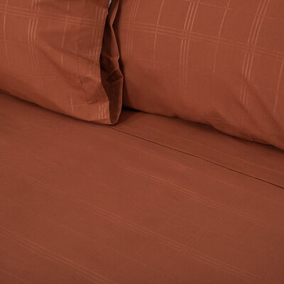 Imagen 1 del producto Juego de Sábanas Doral 2 Plazas Embossed Terracota