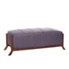 Banqueta Latam Home Marsella Lino Gris Oscuro