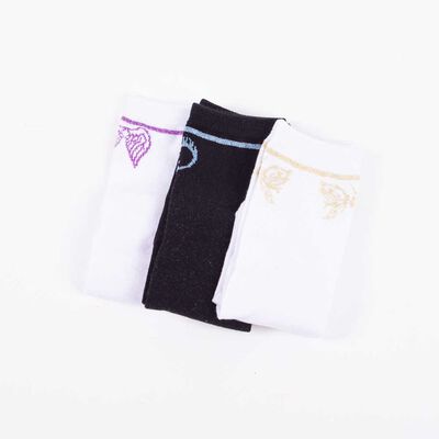 Imagen 1 del producto Pack 3 Calcetines Mujer Icono Blanco