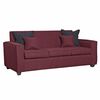 Sof&aacute; Black Factory Berta 3 Cuerpos Burdeo