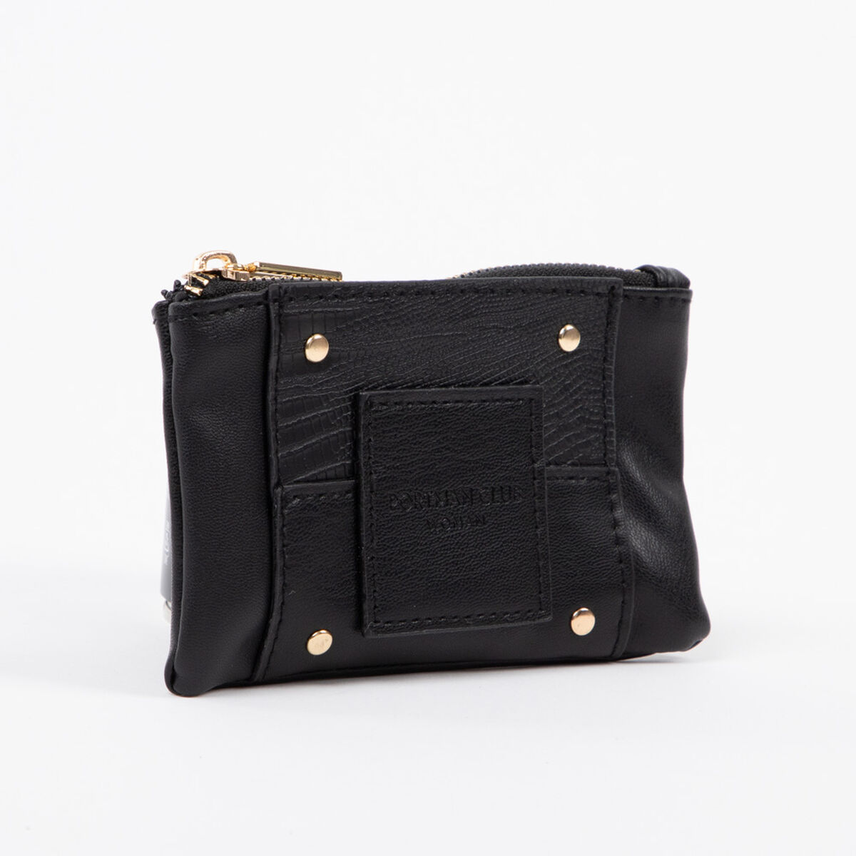 Monedero Ecocuero Negro Portman Club