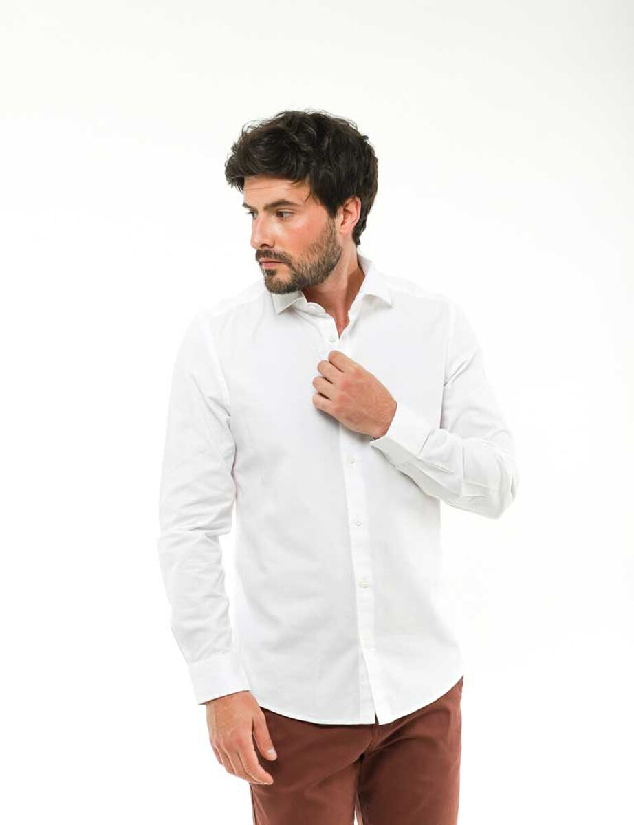 Camisa Algodón Manga Larga Hombre Zibel