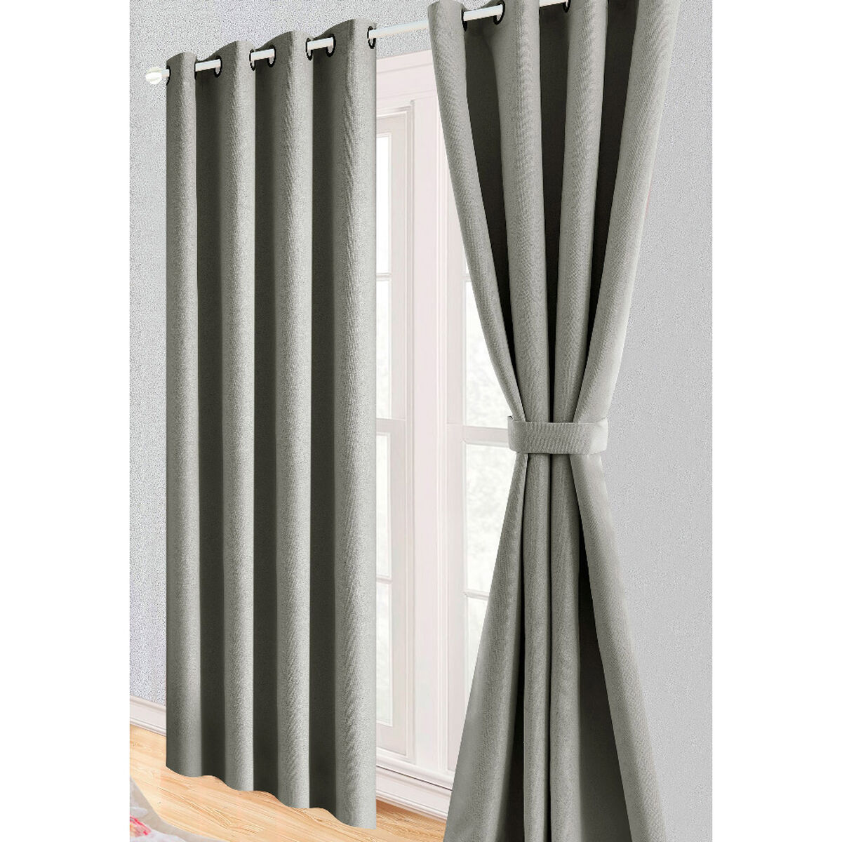 Juego de Cortina Blackout Doral Mauve 140x220 cm Gris
