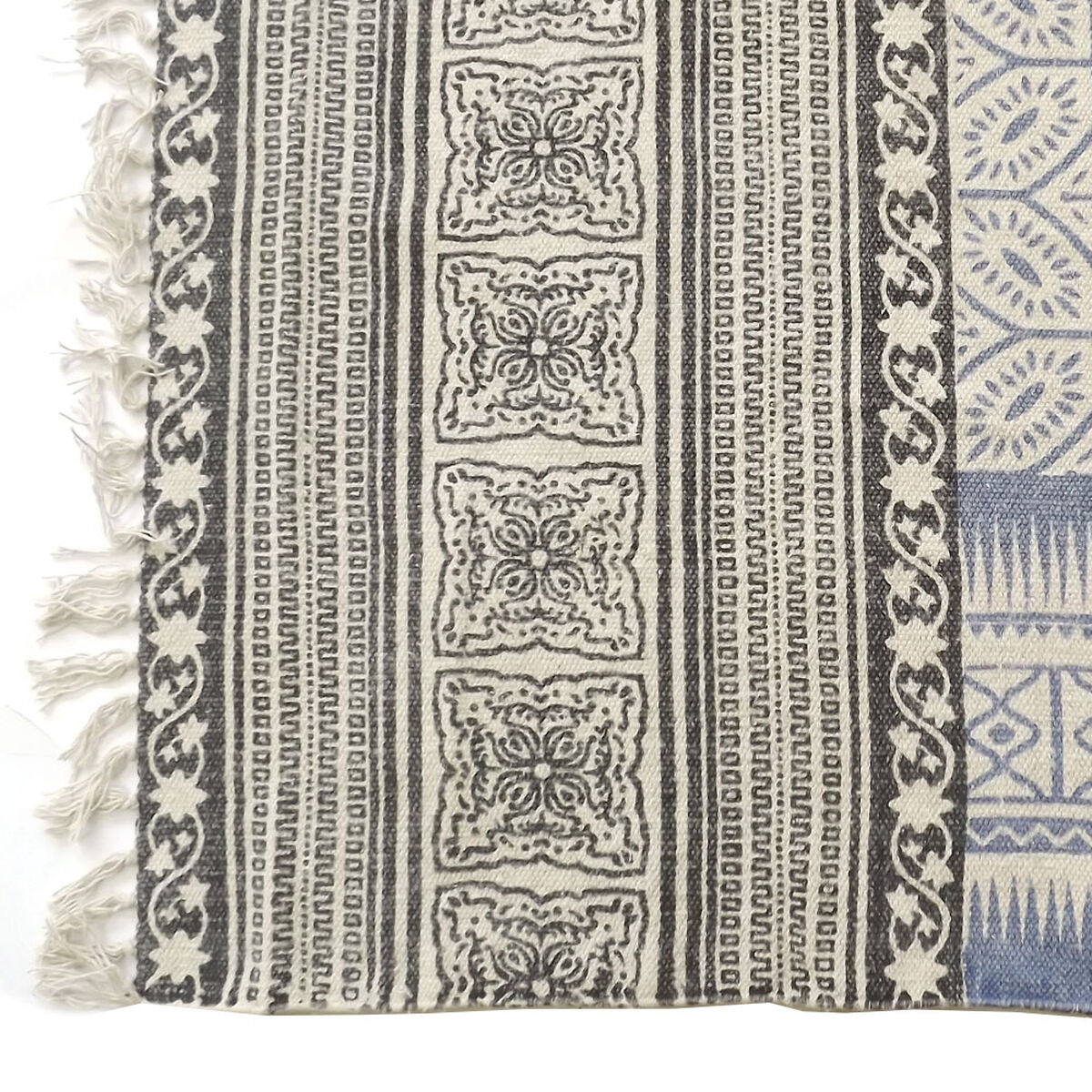 Alfombra Valencia kelim cotton printed 133 x 180 cm