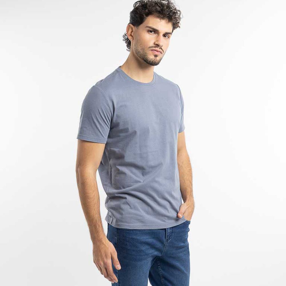 Polera Lisa Manga Corta Hombre Zibel