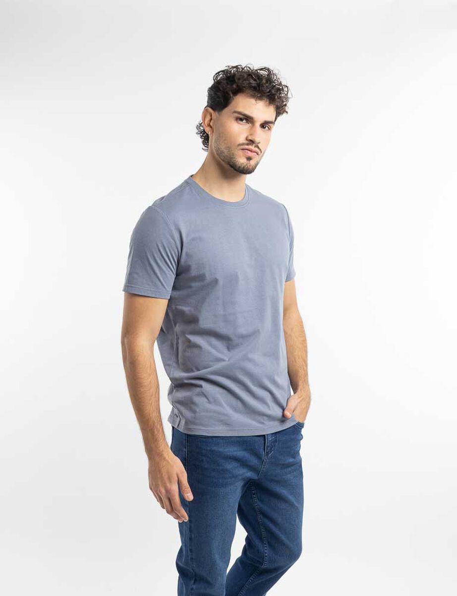 Polera Lisa Manga Corta Hombre Zibel