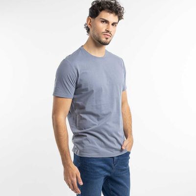 Polera Lisa Manga Corta Hombre Zibel