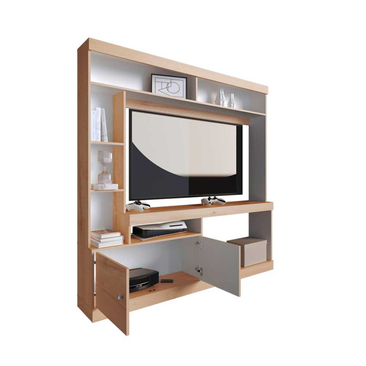 Estante TV Tuhome Classic Color Hasta 55" Duna Blanco